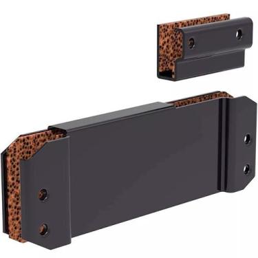 Imagem de Suporte para Mola Aérea A530 Para Porta de Vidro Preto Blister Soprano