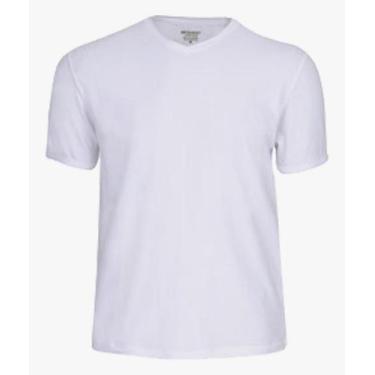 Imagem de camiseta basica branca p,m,g - basicaplus