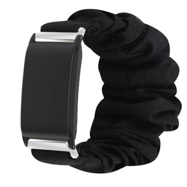 Imagem de Lamshaw Compatível com pulseiras WHOOP PEAK com capa, pulseiras elásticas elásticas de tecido, lindas pulseiras de substituição compatíveis com WHOOP 5.0 PEAK, LIFE MG, One, 4.0, 3.0 (preto)