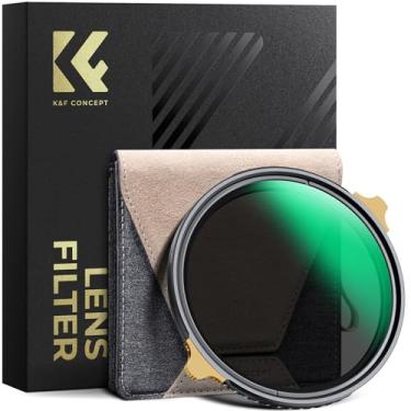 Imagem de K&F Concept Filtro ND Variável de 82 mm ND2-32 (1-5 Paradas) Filtro de Densidade Neutra Ajustável de Alta Definição com 36 Revestimentos Multicamadas (Nano X PRO Series)