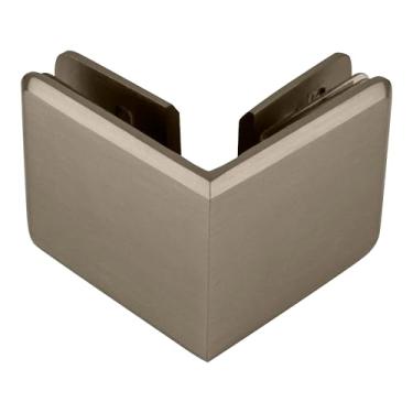 Imagem de Brixwell BGTG90BN Grampo de vidro para vidro 90 graus de níquel escovado estilo chanfrado