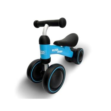 Imagem de Bicicleta De Equilíbrio 4 Rodas Infantil Andador Sem Pedal Criança Balance Minibike Bebê, Azul