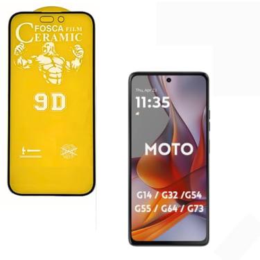Imagem de Película Cerâmica Fosca Moto G04 / G04S / G24 /G24 POWER,Proteção Total, Anti-Riscos e Não Deixa Marcar De Dedo Na Tela