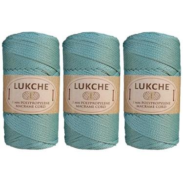 Imagem de Cordão de macramê de poliéster 2 mm x 125 jardas, corda de macramê premium 100% polipropileno, fio colorido, bolsa de macramê de crochê para cabides de parede, bolsas, placas inferiores, tapetes