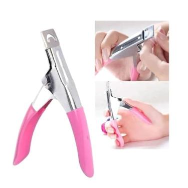 Imagem de Alicate Cortador de Unhas Postiças para Tips e Acrigel – Ferramenta Profissional para Corte Preciso e Acabamento