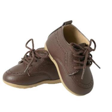 Imagem de Sapatos Oxford para bebês, meninos, meninas, com sola macia, mocassins formais clássicos, sapatos sociais para festa de casamento