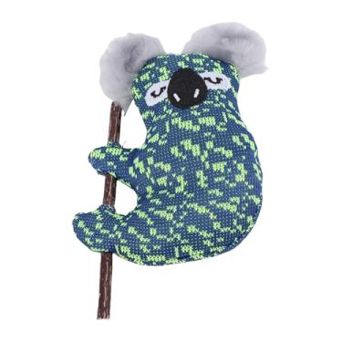 Imagem de Pssopp Brinquedo de Dentição de Pelúcia para Gato, Material de Segurança Delicado, Artesanal, Brinquedo Interativo para Mastigar Com Erva de Gato Com Videira para Gatinhos Internos (Preguiça)