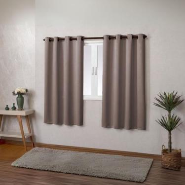 Imagem de Cortina Blackout Tecido para Cozinha 2,20 x 1,30 Blecaute - ENTROU COM