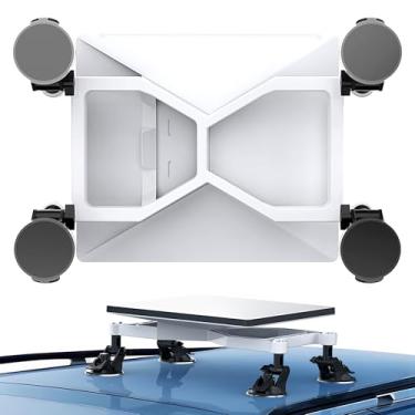 Imagem de Hugener Suporte Starlink para mini carro, kit de montagem seguro para janelas de carro e tetos solares, forte sucção garante sinal de satélite estável para trailers, barcos e viagens rodoviárias