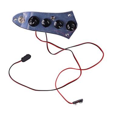 Imagem de RiToEasysports Placa de Controle Eficiente e Totalmente Equipada, Pré-cabeada Com Chicote Elétrico para Jazz Bass - à Prova e Resistente Ao Desgaste