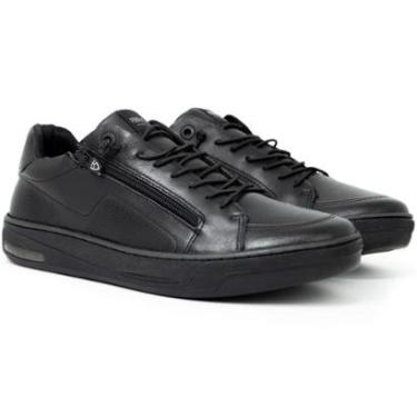 Imagem de Tênis Sapatênis Masculino Ferracini Angra 24h Couro Confortável Zíper Elástico 7655-658-Masculino