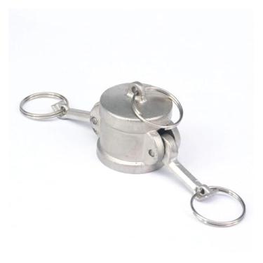 Imagem de 2-1/5.1 cm 304 Aço Inoxidável Tipo DC Camlock Fitting Cam e Groove Adaptador Cap Stop Flow Wrench