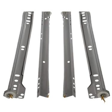 Imagem de Corrediça para Gaveta Reforçada com Sistema, Suporte até 25kg, Deslize Suave e Silencioso(CINZA,40 CM)