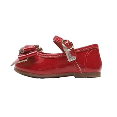 Imagem de Sapatilha Molekinha Verniz Premium Bebê-Meninas, Vermelho, 21