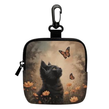 Imagem de Porta-chaves mini porta-moedas, bolsa multifuncional para chaves, moedas, fone de ouvido, batom 3, LCS multicolorido 28806, Tendência