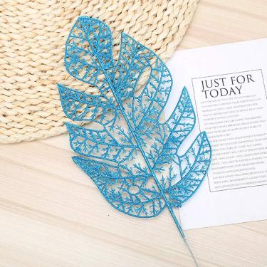 Imagem de Generic Ornamento de Guirlanda de árvore de Natal Com Folhas Ocas Brilhantes Perfeito para Convites Temáticos e Decoração de álbum (Genericw1fngmp856-200822HS01-3)