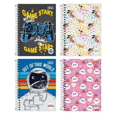 Imagem de Caderno Espiral Tilibra 1/4 Capa Dura Flexível Pepper 80 Folhas - Emba