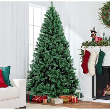 Imagem de Arvore de Natal 2,10, Árvore de Natal com Base Metálica, 1050 Galhos Árvore de Natal completa PVC Verde