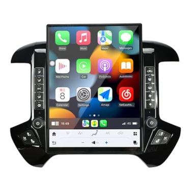 Imagem de XUENAV Rádio veicular com tela maior de 15,6 polegadas para Chevrolet Silverado/GMC Sierra 2014-2018 unidade principal Android sem fio Carplay Rádio Android Navegação GPS Leitor multimídia Autoradio
