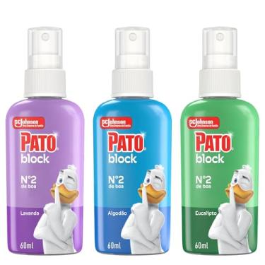 Imagem de Pato Odor Block Bloqueador de Odores Sanitários, Kit 3 Unidades, Algodão, Lavanda e Eucalipto