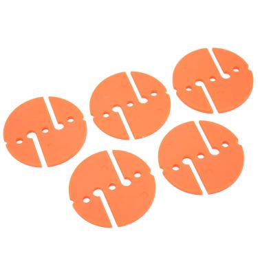 Imagem de aqxreight 5 Unidades Marcador de Linha de Mergulho Marcador de Mergulho Em Caverna de Linha de Corda de Segurança Em PVC Formato Redondo para SubaquáticoLaranja Compacto e Resistente para o Material