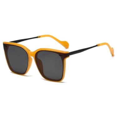 Imagem de JRLLFD Óculos de sol grandes da moda, femininos, uv400, masculinos, lentes espelhadas (6)