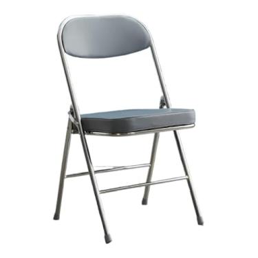 Imagem de Cadeira dobrável de metal para lazer, multifuncional, dobrável, portátil, cadeira de jardim, cadeira de praia, cadeira de pesca, cadeira de acampamento, adequada para uso interno e externo ou