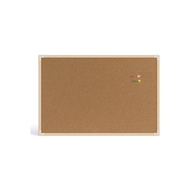 Imagem de Quadro de Avisos em Cortiça, 120 x 90 cm, Moldura Robusta, para Escritório, Escola e Casa, Superfície Ampla para Fixação de Documentos e Fotos