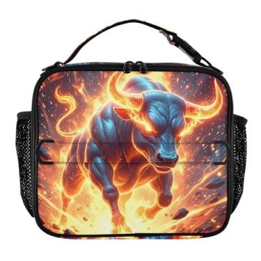 Imagem de Joisal Lancheira de vaca brilhante para mulheres, meninas, lancheira masculina e infantil, lancheira para trabalho, reutilizável para alimentos, isolada para adultos