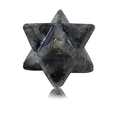 Imagem de Decoração de cristal 13 x 13 mm estrela rodonita estrela hexagonal quartzo natural pequeno bolso pedra decoração de mesa 1 peça marrom