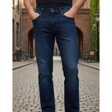 Imagem de Calça Jeans Masculina Reta Com Elastano Vilejack VMCI0136-Masculino