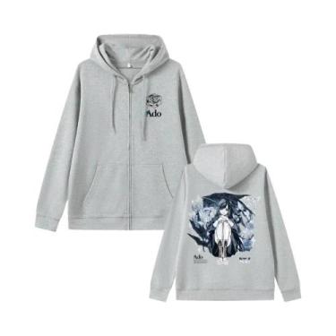 Imagem de Moletom Unissex Estilo Japonês Com Zíper Ado World Tour 2025 Hibana Ca