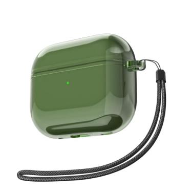 Imagem de Svanove Capa transparente para Airpods 3 com alça, linda capa de plástico rígido transparente para AirPods 3ª geração com corda, capas protetoras femininas Y2K TPU à prova de choque para mulheres e