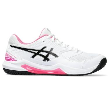Imagem de Asics Tênis feminino Gel-Dedicate 8 Pickleball, Branco/Rosa choque, 35