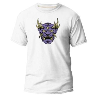 Imagem de Camiseta Basica Algodão Premium Estampada Ogro Roxo - Pavesi, Branco, 