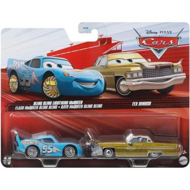 Imagem de Miniatura Carros McQueen Bling e Tex Dinoco Mattel - DXV99