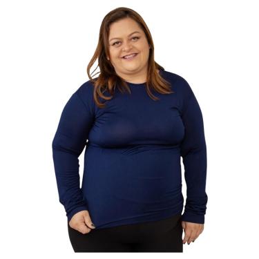 Imagem de Camisa UV Feminina Manga Longa Camiseta Proteção Solar 50+ Térmica Segunda Pele Praia Piscina Bike-Feminino