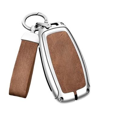 Imagem de Capa protetora para chave do carro, bolsa compatível com Subaru WRX XV Crosstrek Legacy BRZ Forester Impreza STi Outback 2015-2019 Acessórios(A-silver brown)
