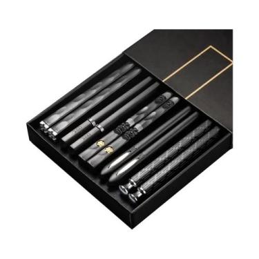 Imagem de Hashis Japoneses Antiderrapantes 5 Pares Estilo Coreano Portáteis Saud