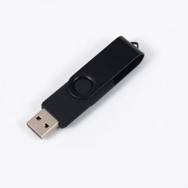 Imagem de Pen drive USB de 32 GB – preto, pen drive portátil de alta velocidade com armazenamento seguro, compatível com PC, laptop, TV, carro e muito mais (preto)
