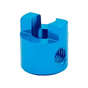 Imagem de Milageto Eixo de Transmissão para Barco RC, Suporte de Hélice DIY em Liga de Alumínio, Garfo de Remo para Lancha RC, Acessórios para Barcos Elétricos em Miniat, 4mm azul