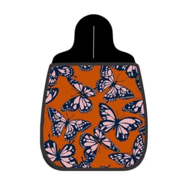 Imagem de Lixeira De Carro Organizador Lixinhocar Borboletas Fundo Terracota