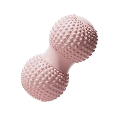 Imagem de Bola de massagem de amendoim 、Massagem muscular profunda miofascial、ferramenta de massagem de relaxamento no pescoço nas costas 、Rolo de pé、Esfera fascial (rosa, 2 peças)