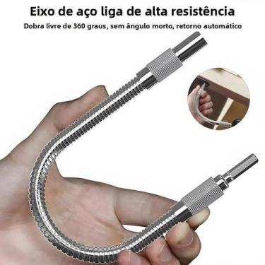 Imagem de Extensão De Broca Flexível Para Adaptador De Chave De Fenda Elétrica C