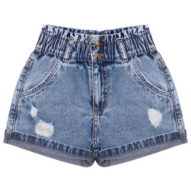 Imagem de Shorts Juvenil Look Jeans Clochard Jeans - UNICA - 6-Feminino