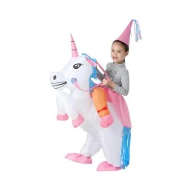 Imagem de Fantasia Inflável De Unicórnio Para Adultos E Crianças Mascote Engraça