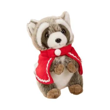 Imagem de Brinquedo De Pelúcia Kawaii De Guaxinim Com Sinos, Boneco De Animal De