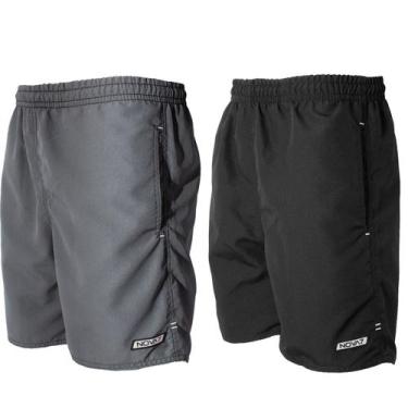 Imagem de Kit 2 Short Bermudas Calção Tactel Leve Macio Masculino Bolsos Elástic