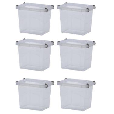 Imagem de Kit 6 Organizador de Armário Pratic Box 2L C/Tampa - Paramount