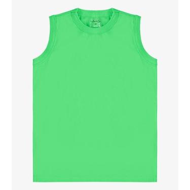 Imagem de Regata Básica Infantil Masculina Rovi Kids Verde, 6, Verde
